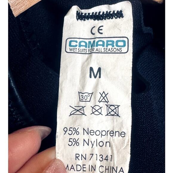 Camaro Wetsuit Adult Medium Hydro Blue Neoprene - Picture 3 of 4